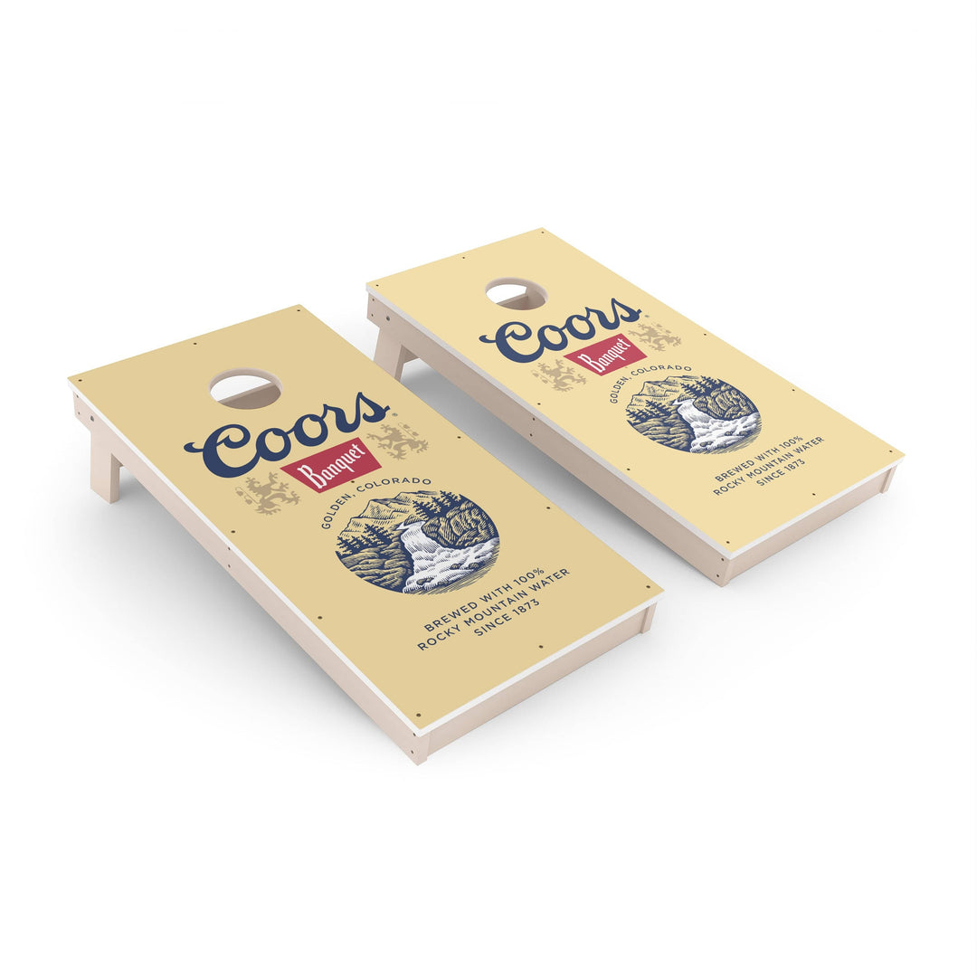 Slick Woody's Cornhole Co. Cornhole Board Coors Banquet Beer Brands Cornhole Boards - All Weather
