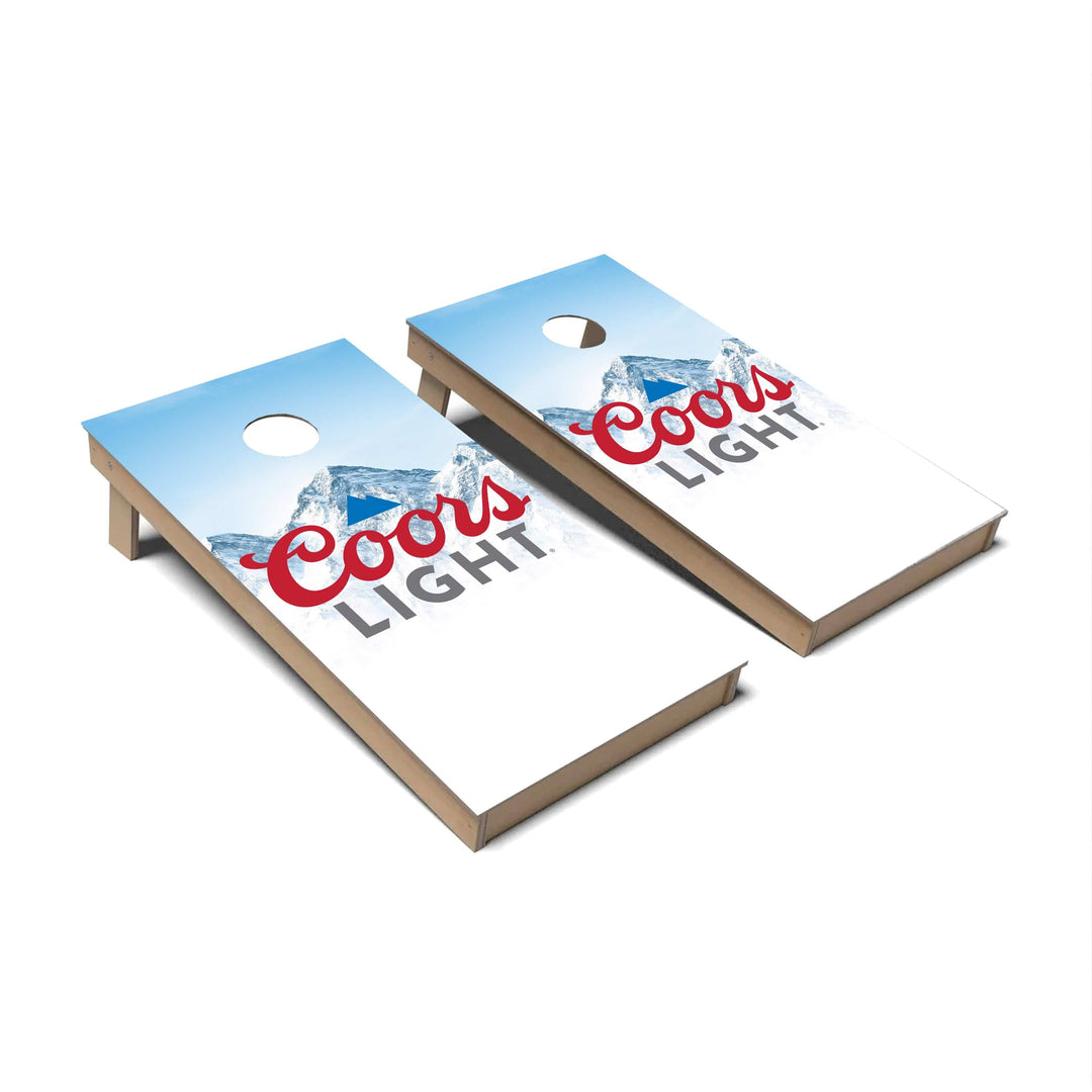 Slick Woody's Cornhole Co. Cornhole Board Coors Light Beer Brands Cornhole Boards - Backyard