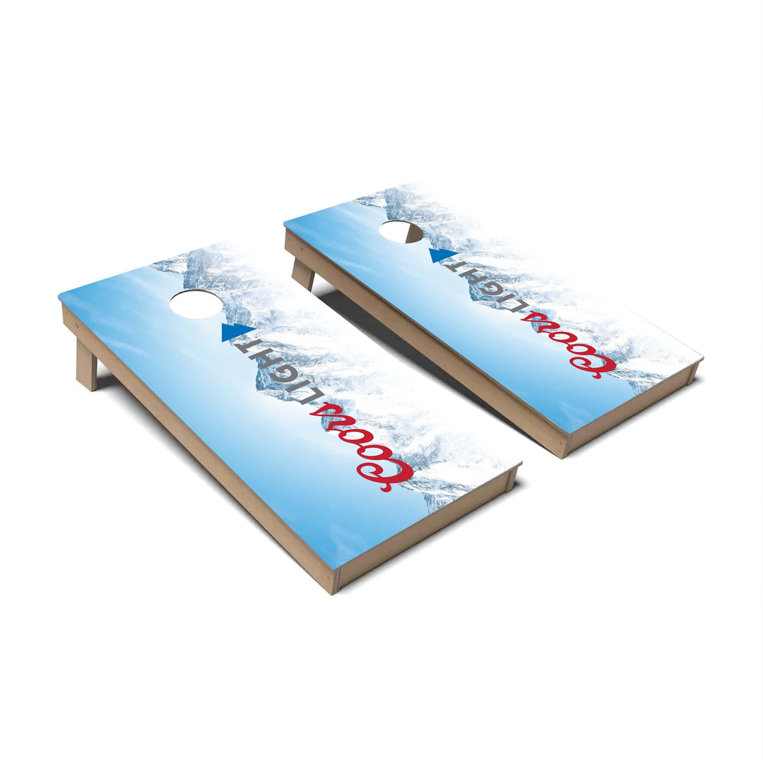 Slick Woody's Cornhole Co. Cornhole Board Coors Light Sideways Beer Brands Cornhole Boards - Backyard