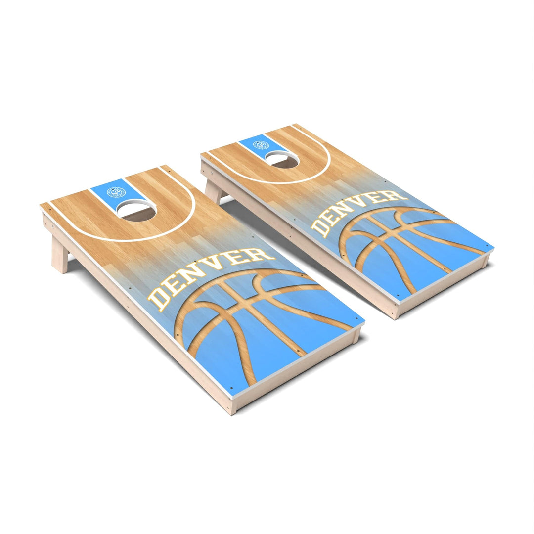 Slick Woody's Cornhole Co. Cornhole Board Denver Basketball Colorado Cornhole Boards - All Weather