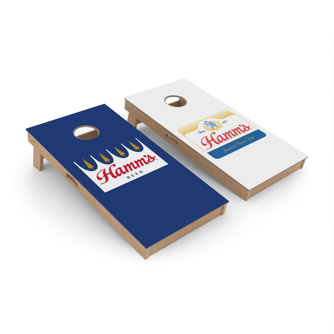 Slick Woody's Cornhole Co. Cornhole Board Hamms Split Beer Brands Cornhole Boards - Premium Signature