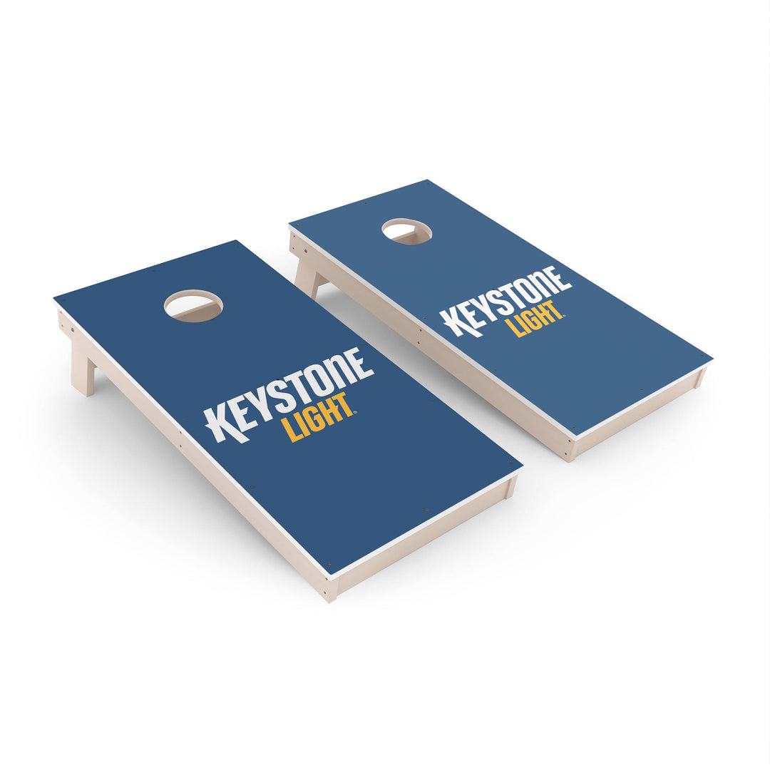 Slick Woody's Cornhole Co. Cornhole Board Keystone Light Blue Beer Brands Cornhole Boards - All Weather