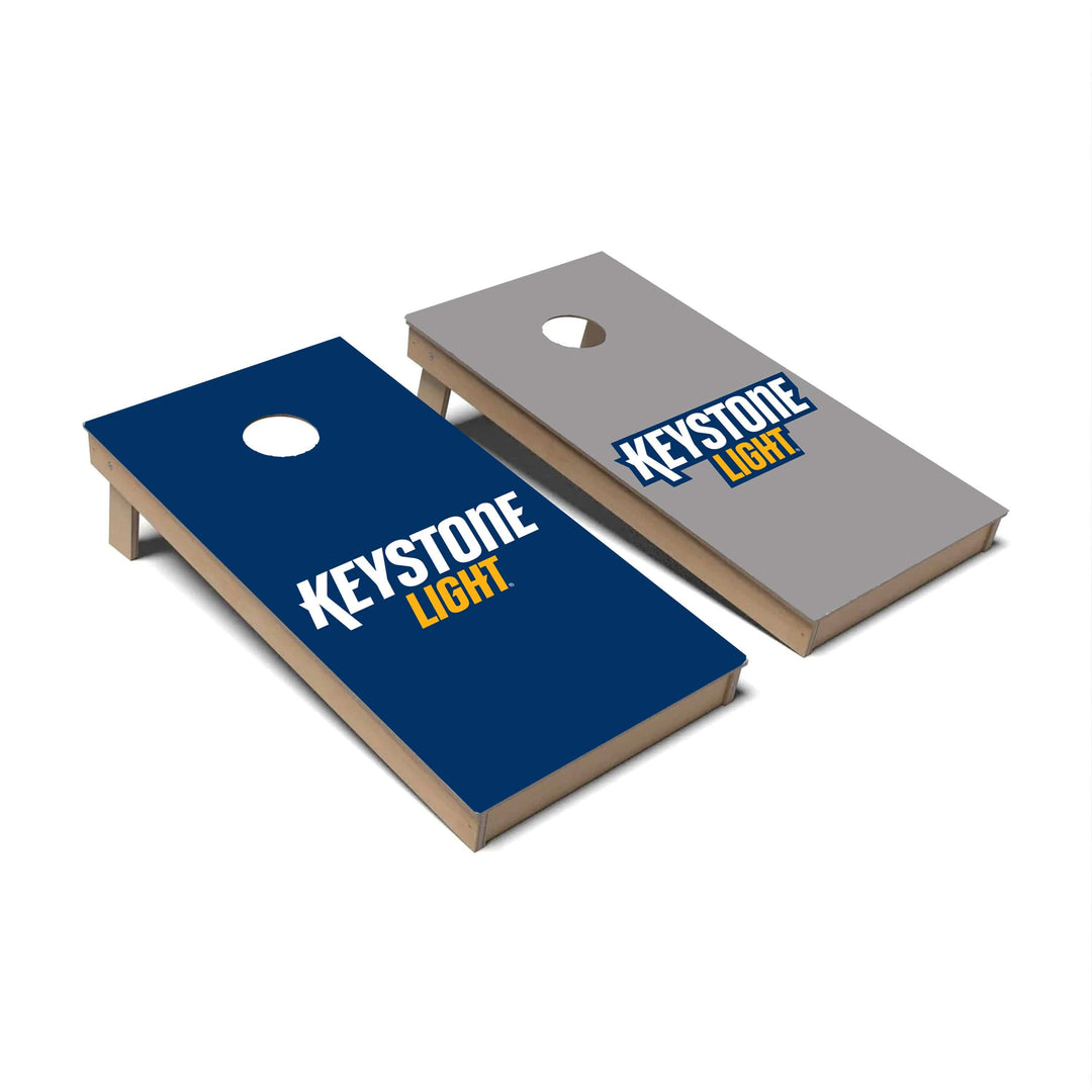 Slick Woody's Cornhole Co. Cornhole Board Keystone Light Blue/Grey Beer Brands Cornhole Boards - Backyard