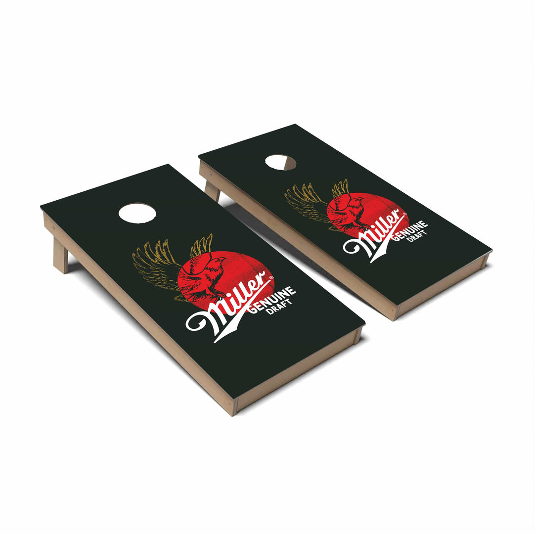 Slick Woody's Cornhole Co. Cornhole Board Miller Genuine Draft Beer Brands Cornhole Boards - Backyard