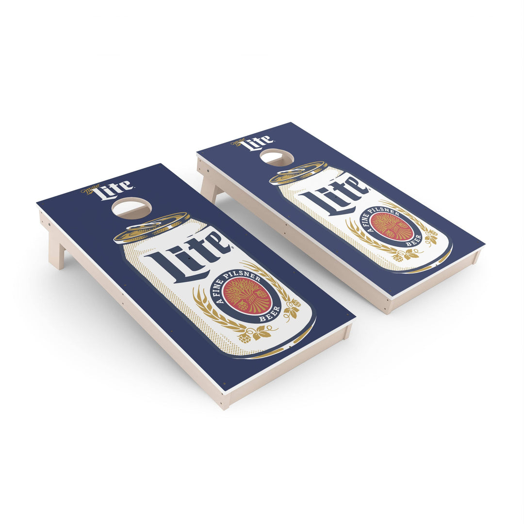 Slick Woody's Cornhole Co. Cornhole Board Miller Lite Can Beer Brands Cornhole Boards - All Weather