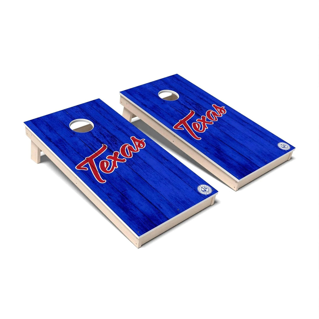 Slick Woody's Cornhole Co. Cornhole Board Solid Baseball Dallas Cornhole Boards - All Weather