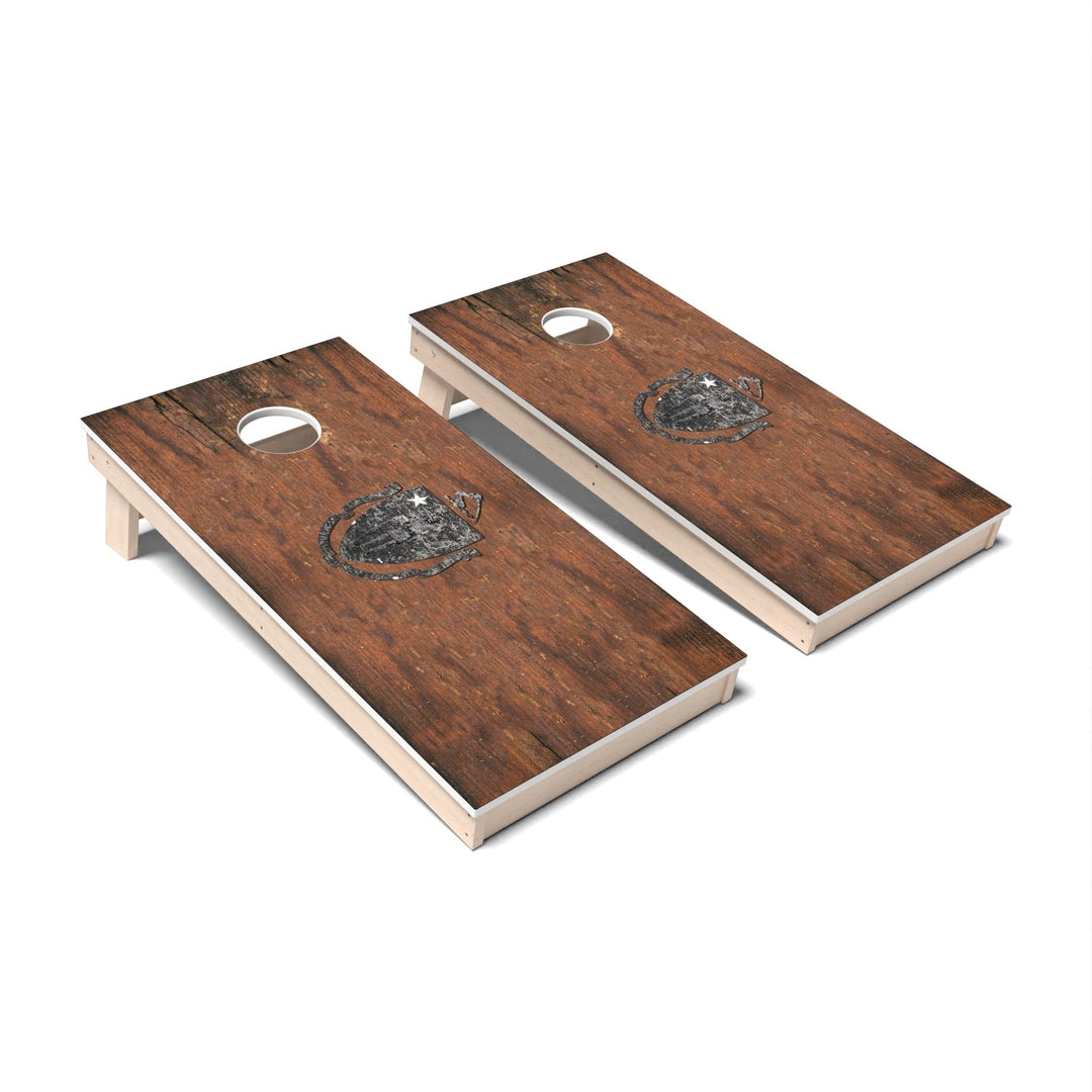 Slick Woody's Cornhole Co. Cornhole Board State Flag Vintage Massachusetts Cornhole Boards - All Weather