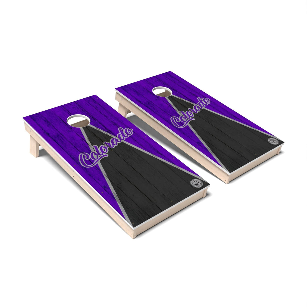Slick Woody's Cornhole Co. Cornhole Board Triangle Baseball Colorado Cornhole Boards - All Weather