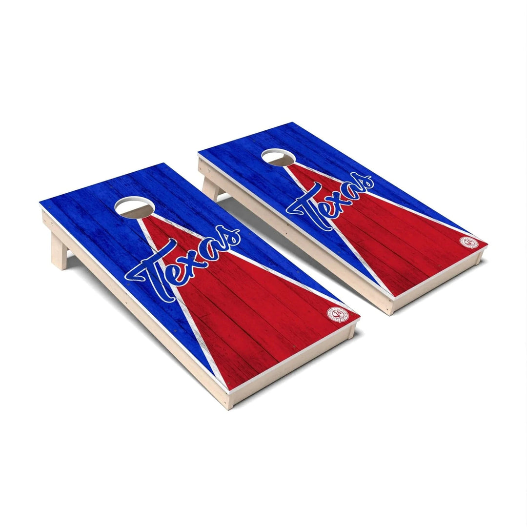 Slick Woody's Cornhole Co. Cornhole Board Triangle Baseball Dallas Cornhole Boards - All Weather