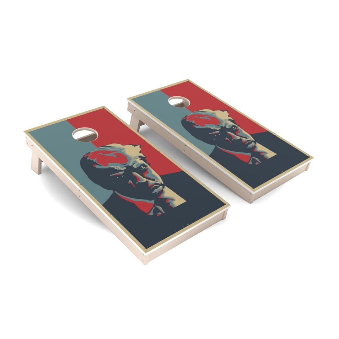 Slick Woody's Cornhole Co. Cornhole Board Trump Mugshot Americana Cornhole Boards - All Weather