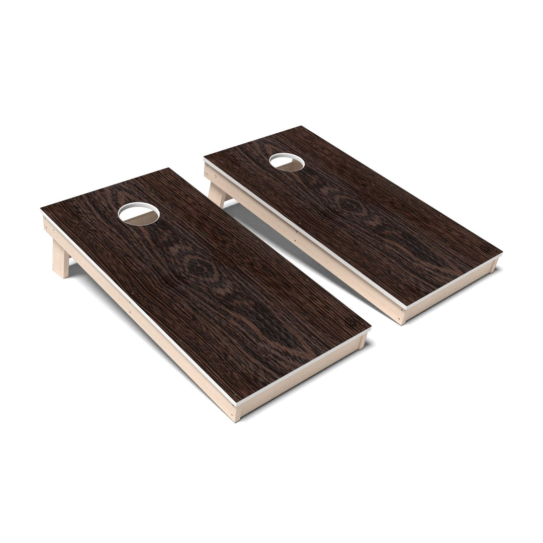 Slick Woody's Cornhole Co. Cornhole Board Wenge Natural Wood Cornhole Boards - All Weather