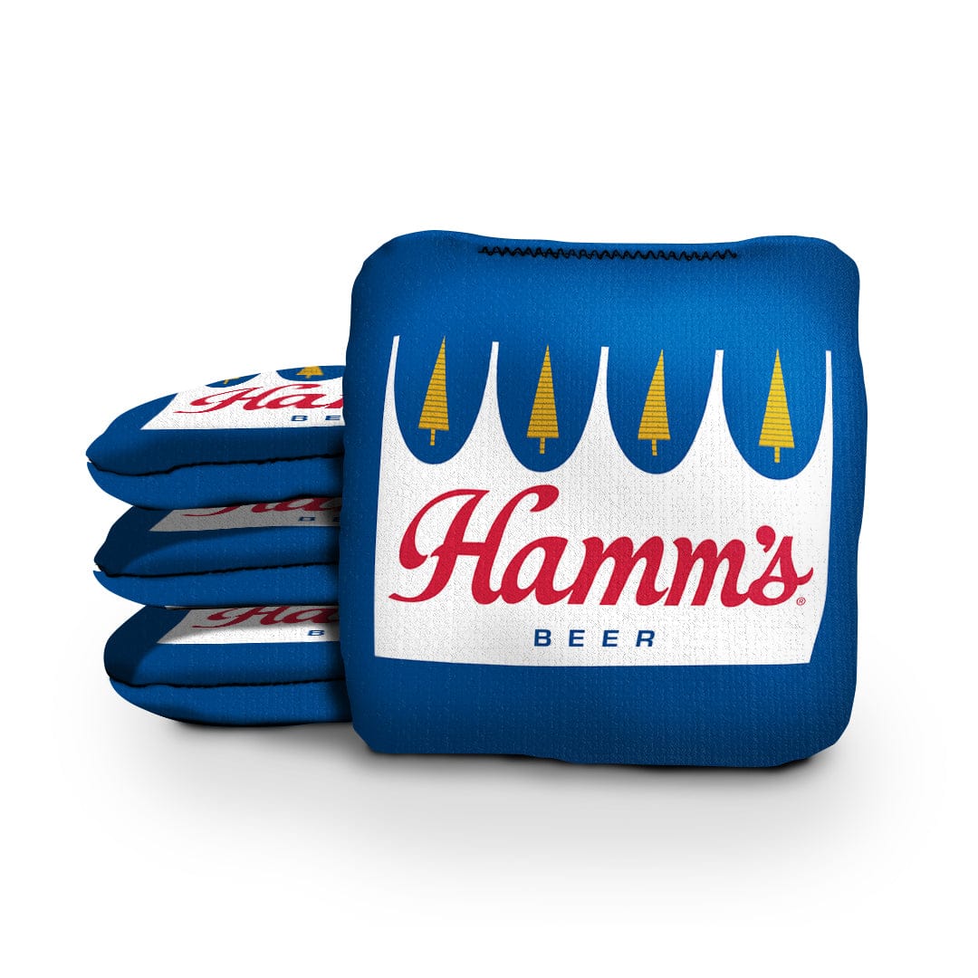 Slick Woody's Cornhole Co. Pro Style Cornhole Bags Hamm's Blue Beer Brand Cornhole Bags
