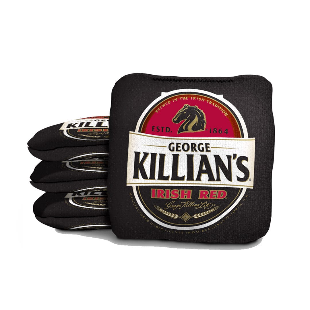 Slick Woody's Cornhole Co. Pro Style Cornhole Bags Killian's Black Beer Brand Cornhole Bags