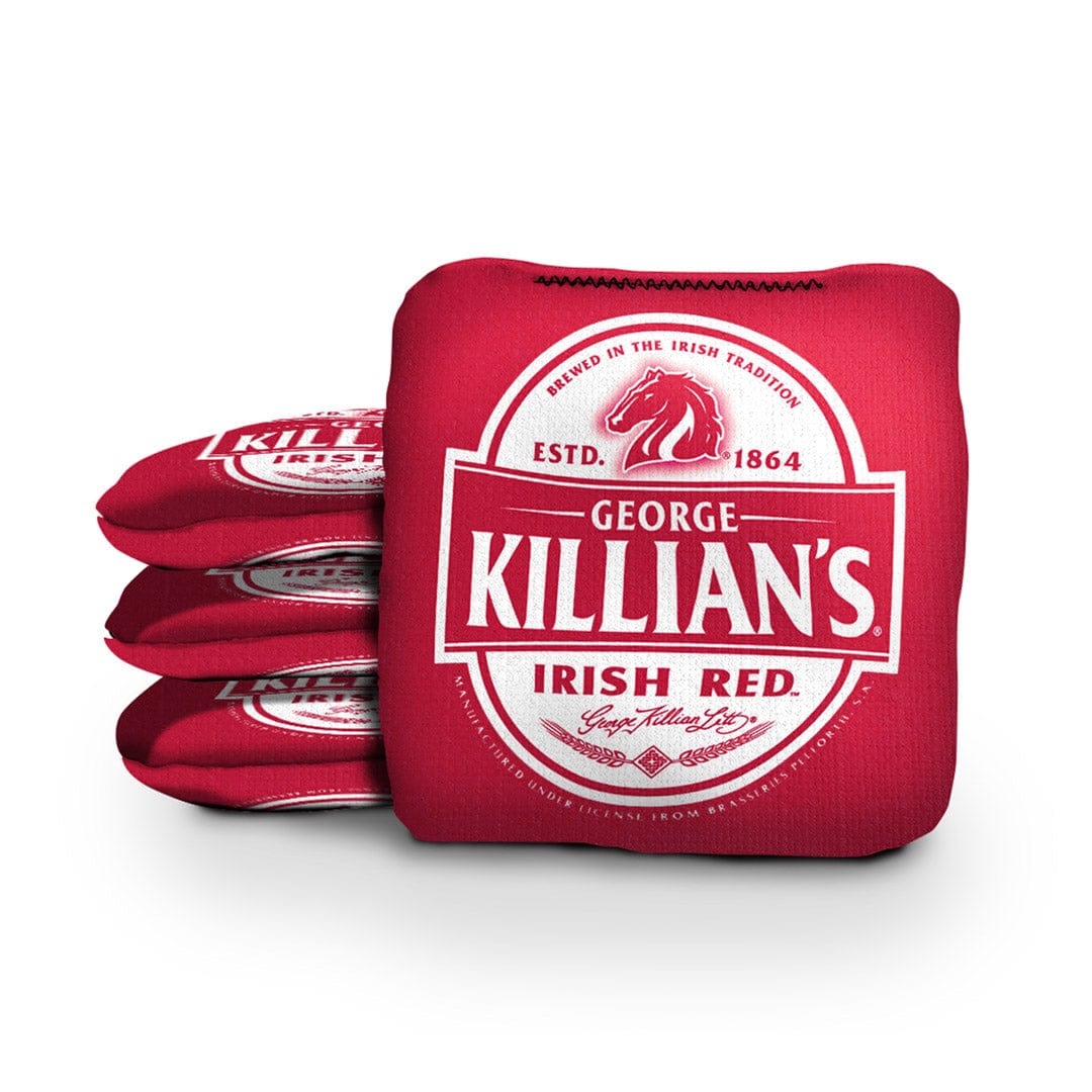 Slick Woody's Cornhole Co. Pro Style Cornhole Bags Killian's Red Beer Brand Cornhole Bags