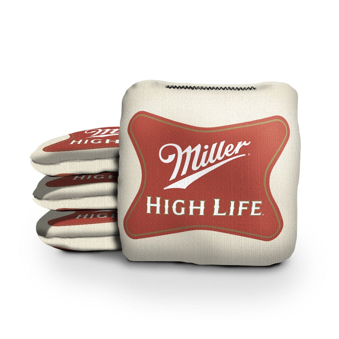 Slick Woody's Cornhole Co. Pro Style Cornhole Bags Miller High Life Beer Brand Cornhole Bags