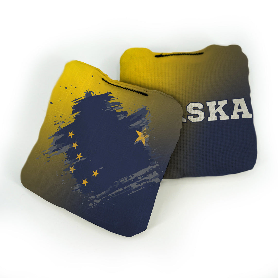 Slick Woody’s Cornhole Bags Alaska State Flag Pro Cornhole Bags