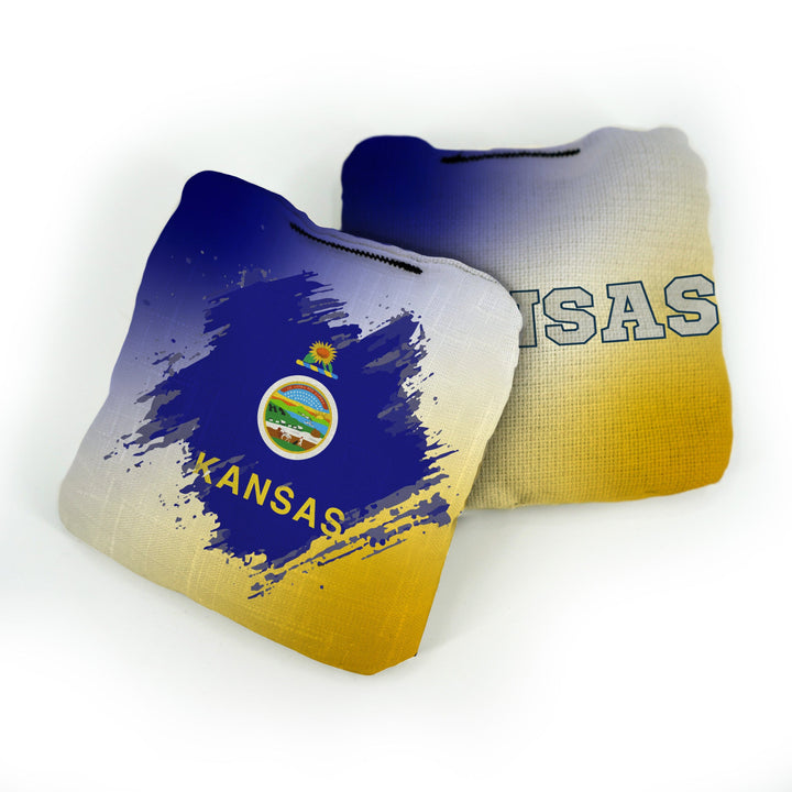 Slick Woody’s Cornhole Bags Kansas State Flag Pro Cornhole Bags