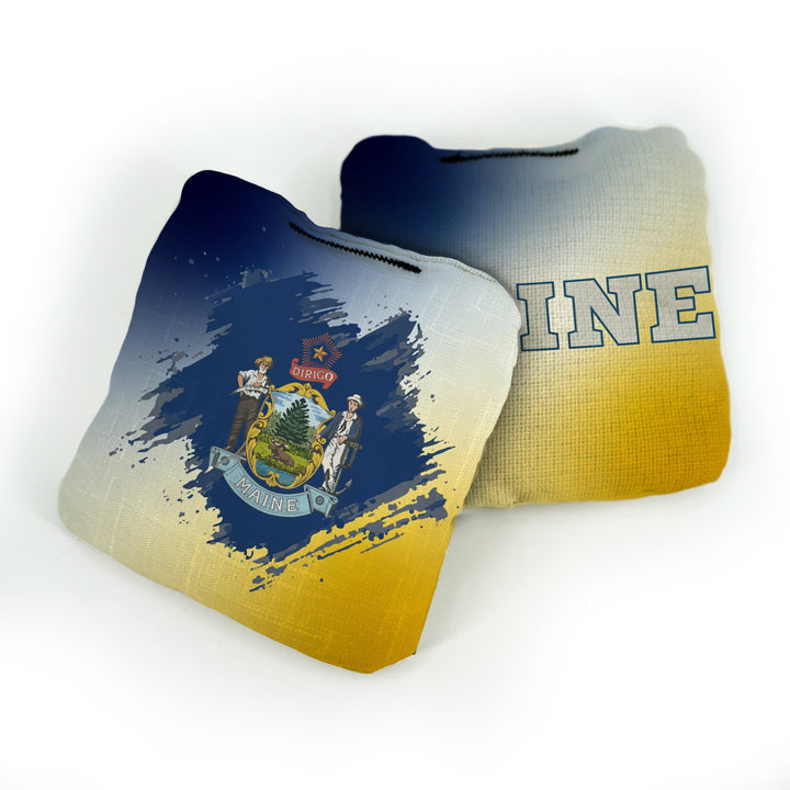 Slick Woody’s Cornhole Bags Maine State Flag Pro Cornhole Bags