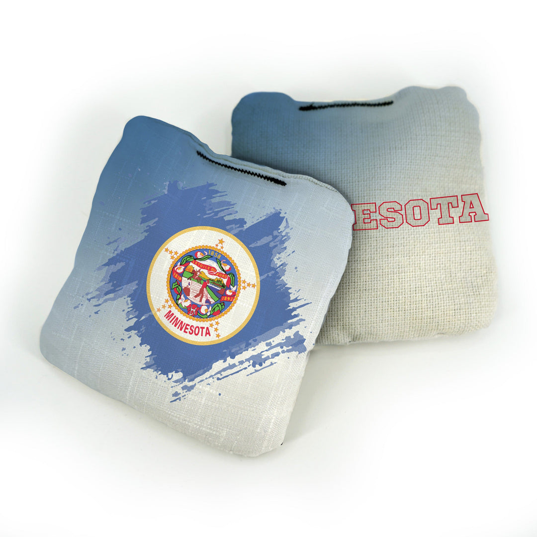 Slick Woody’s Cornhole Bags Minnesota State Flag Pro Cornhole Bags