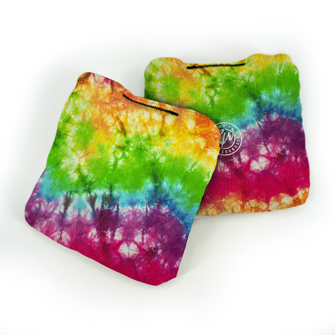 Slick Woody’s Cornhole Bags Multi Color Crumple Tie Dye Pro Bags