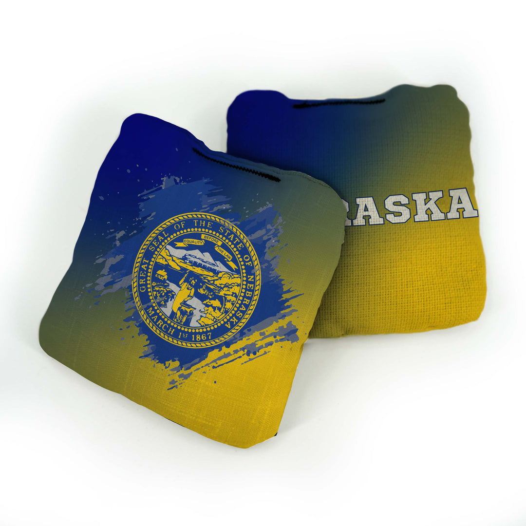 Slick Woody’s Cornhole Bags Nebraska State Flag Pro Cornhole Bags