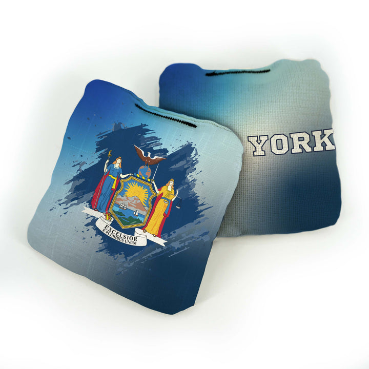 Slick Woody’s Cornhole Bags New York State Flag Pro Cornhole Bags