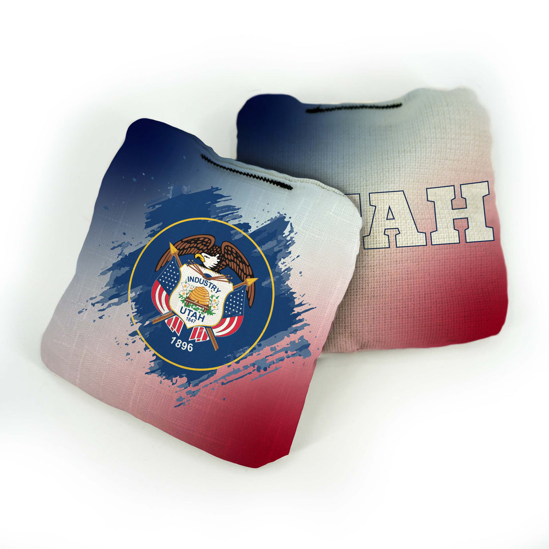 Slick Woody’s Cornhole Bags Utah State Flag Pro Cornhole Bags