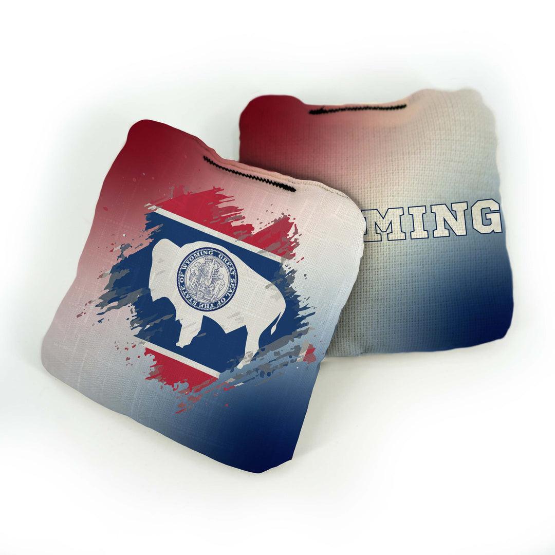 Slick Woody’s Cornhole Bags Wyoming State Flag Pro Cornhole Bags
