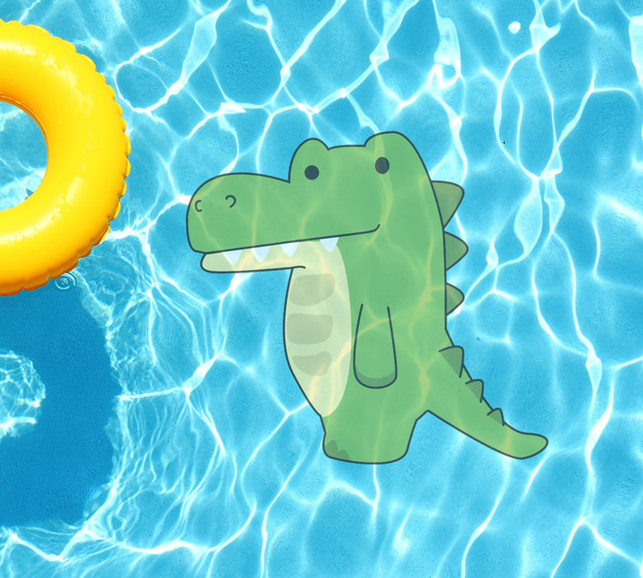 Slick Woody's Cornhole Co. Animated Animals Alligator Underwater Pool Mat Tattoo