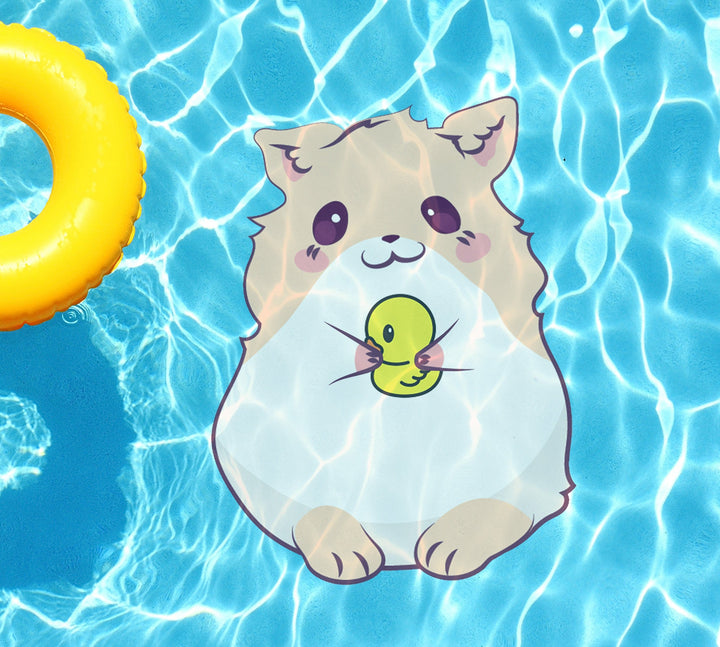 Slick Woody's Cornhole Co. Animated Animals Hamster Underwater Pool Mat Tattoo