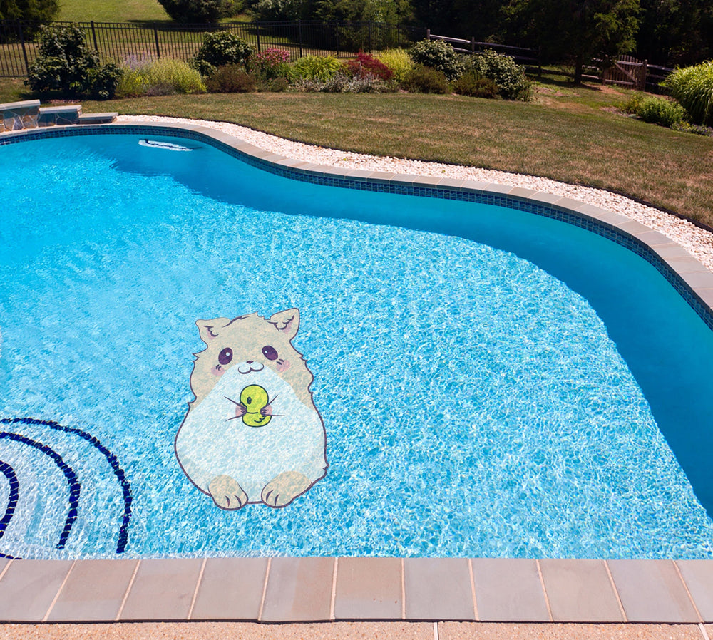 Slick Woody's Cornhole Co. Animated Animals Hamster Underwater Pool Mat Tattoo