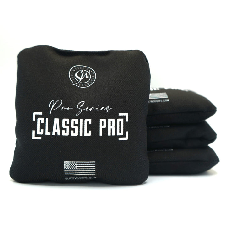 Slick Woody's Cornhole Co. Cornhole Bags Black SW Classic Pro Cornhole Bags