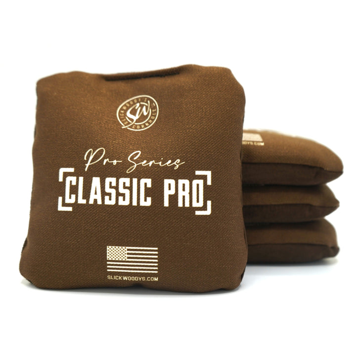 Slick Woody's Cornhole Co. Cornhole Bags Brown SW Classic Pro Cornhole Bags