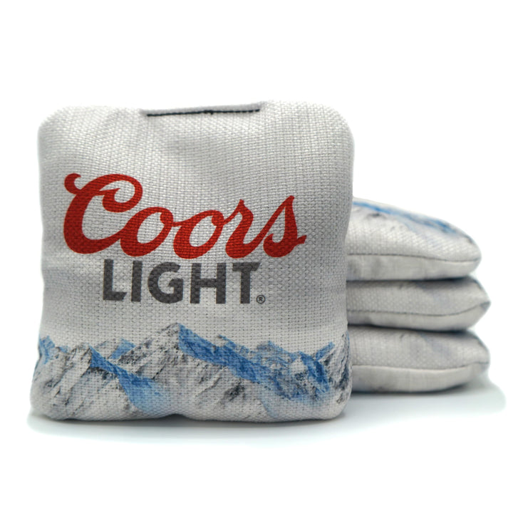 Slick Woody's Cornhole Co. Cornhole Bags Coors Light Beer Brand Cornhole Bags