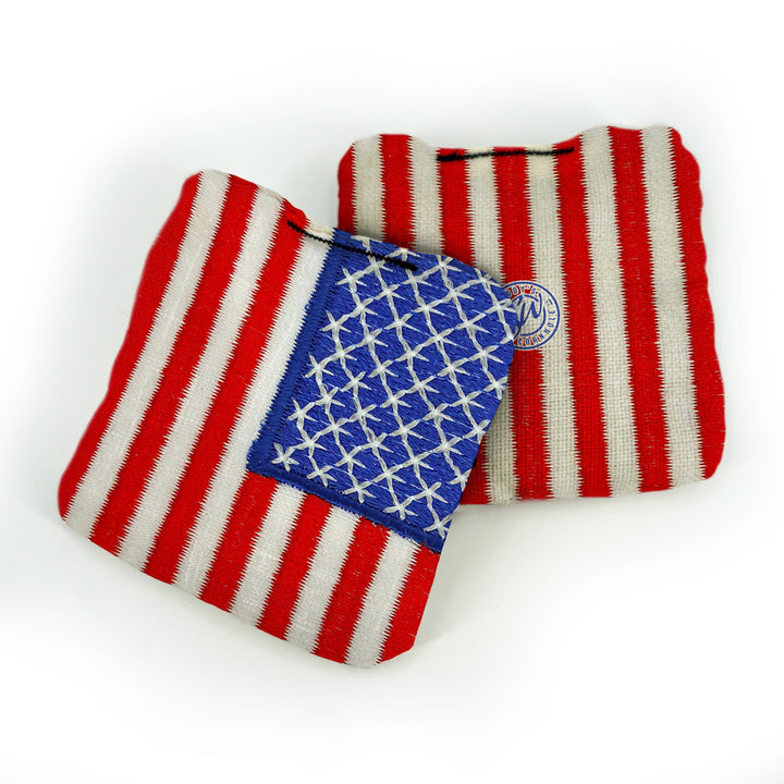 Slick Woody's Cornhole Co. Cornhole Bags Full Color Flag Patriotic Pro Bags