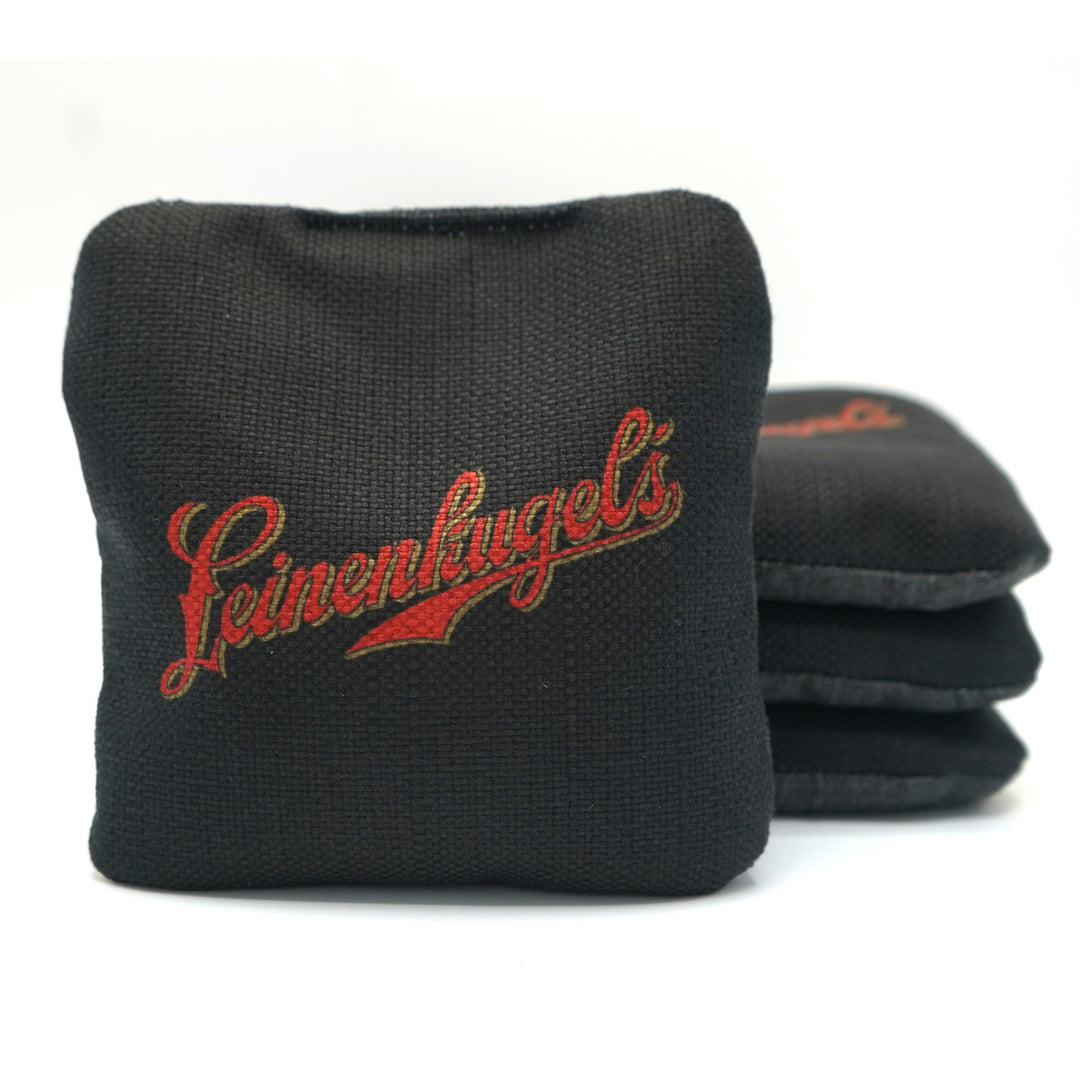 Slick Woody's Cornhole Co. Cornhole Bags Leinenkugel's Black Beer Brand Cornhole Bags