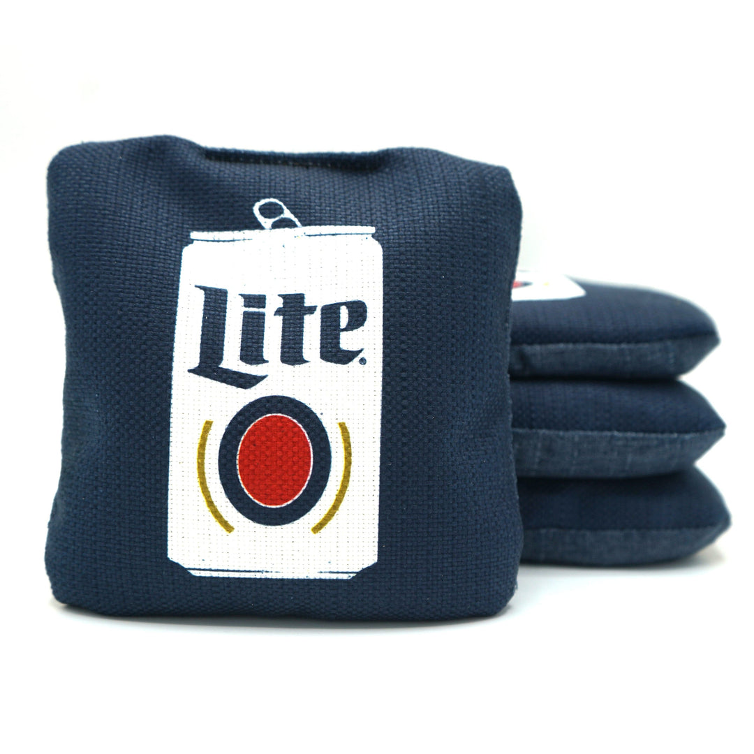 Slick Woody's Cornhole Co. Cornhole Bags Miller Lite Can Beer Brand Cornhole Bags