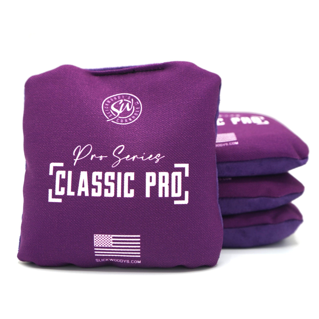 Slick Woody's Cornhole Co. Cornhole Bags Purple SW Classic Pro Cornhole Bags