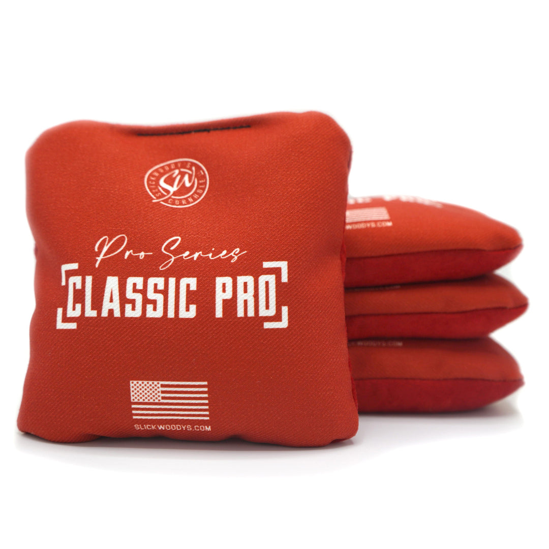 Slick Woody's Cornhole Co. Cornhole Bags Red SW Classic Pro Cornhole Bags