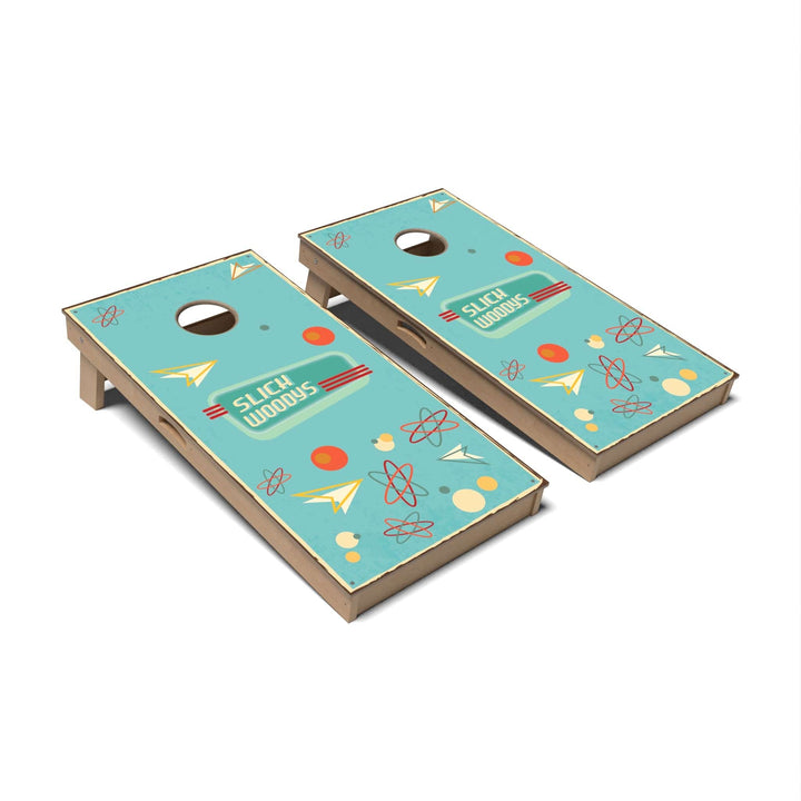 Slick Woody's Cornhole Co. Cornhole Board 50s Diner Style Retro Cornhole Boards - Professional Signature