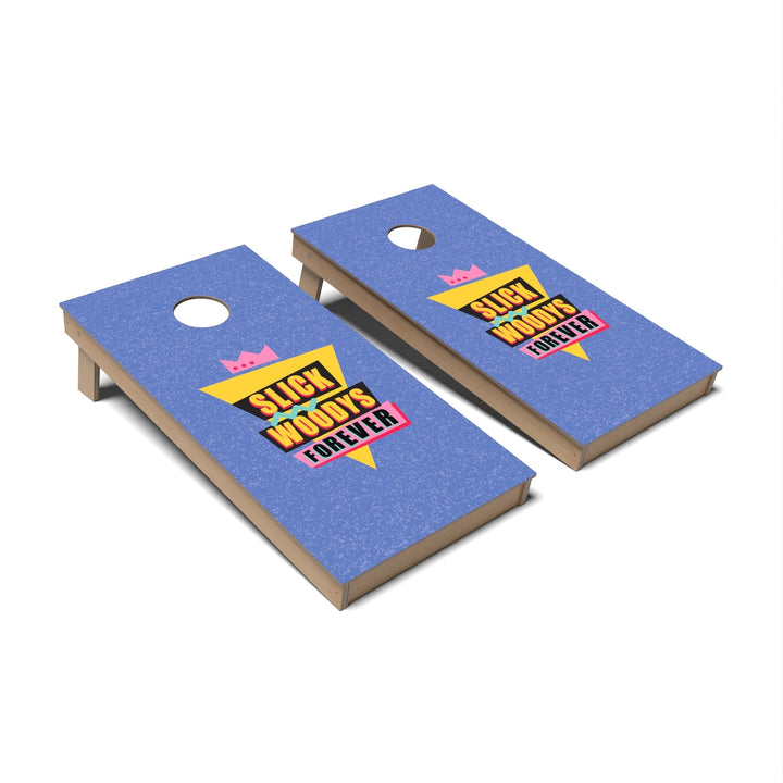 Slick Woody's Cornhole Co. Cornhole Board 90s SW Forever Retro Cornhole Boards - Backyard