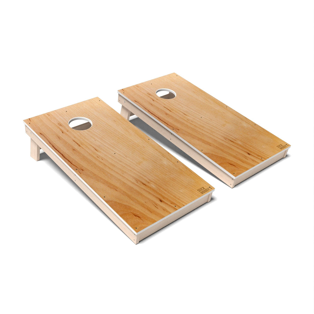 Slick Woody's Cornhole Co. Cornhole Board Alder Natural Wood Cornhole Boards - All Weather