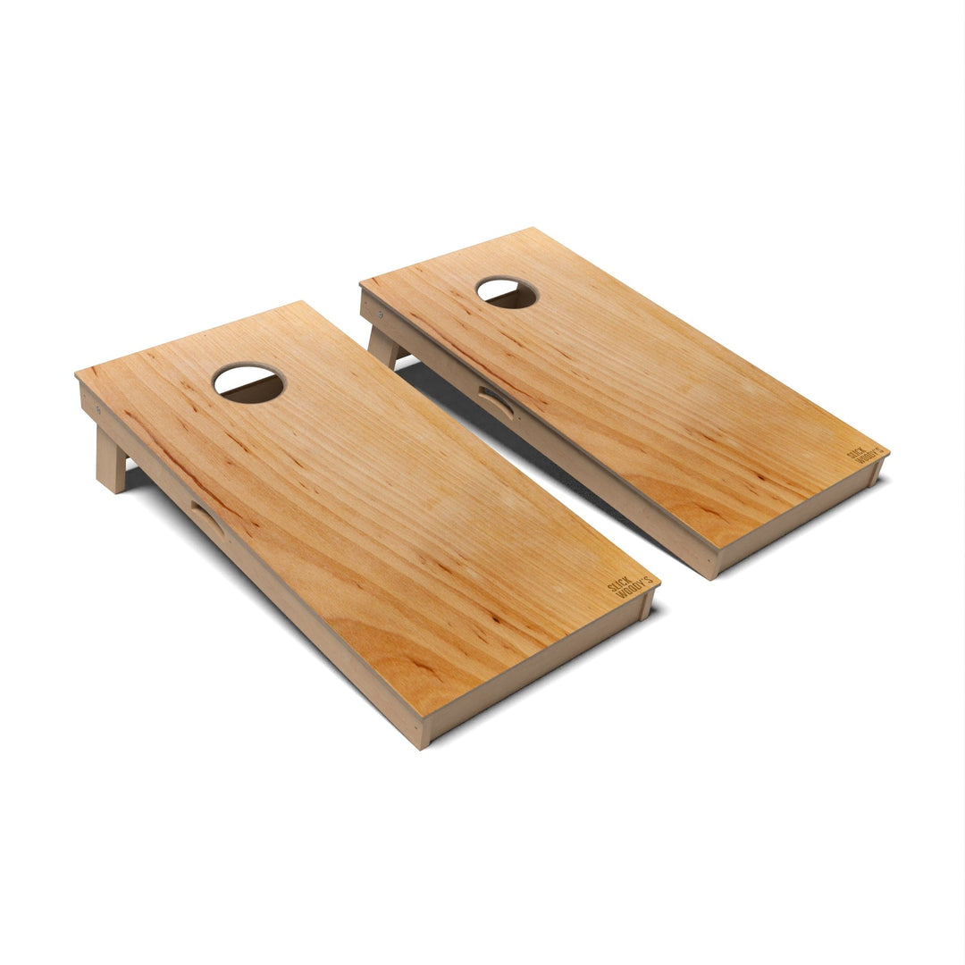 Slick Woody's Cornhole Co. Cornhole Board Alder Natural Wood Cornhole Boards - Professional Signature