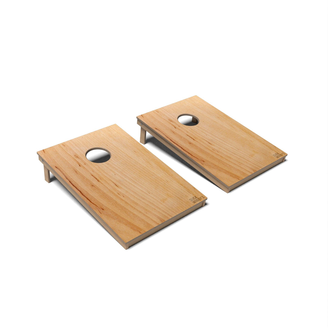 Slick Woody's Cornhole Co. Cornhole Board Alder Natural Wood Cornhole Boards - Tailgate