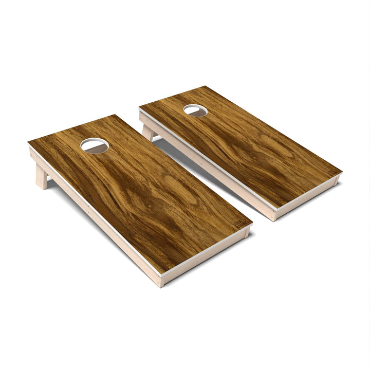 Slick Woody's Cornhole Co. Cornhole Board Almond Natural Wood Cornhole Boards - All Weather