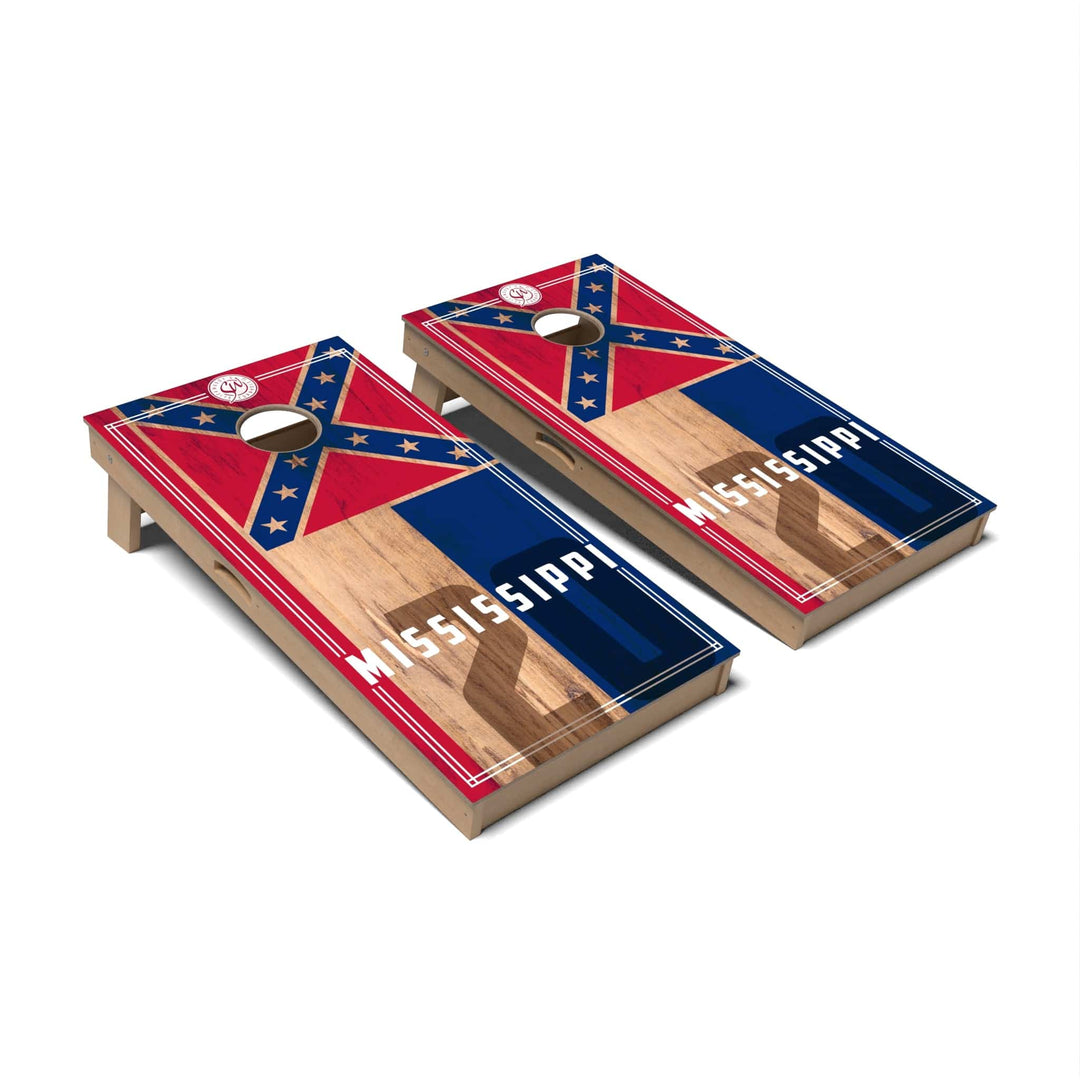 Slick Woody's Cornhole Co. Cornhole Board Alternate 2.0 Mississippi Cornhole Boards - Professional Signature