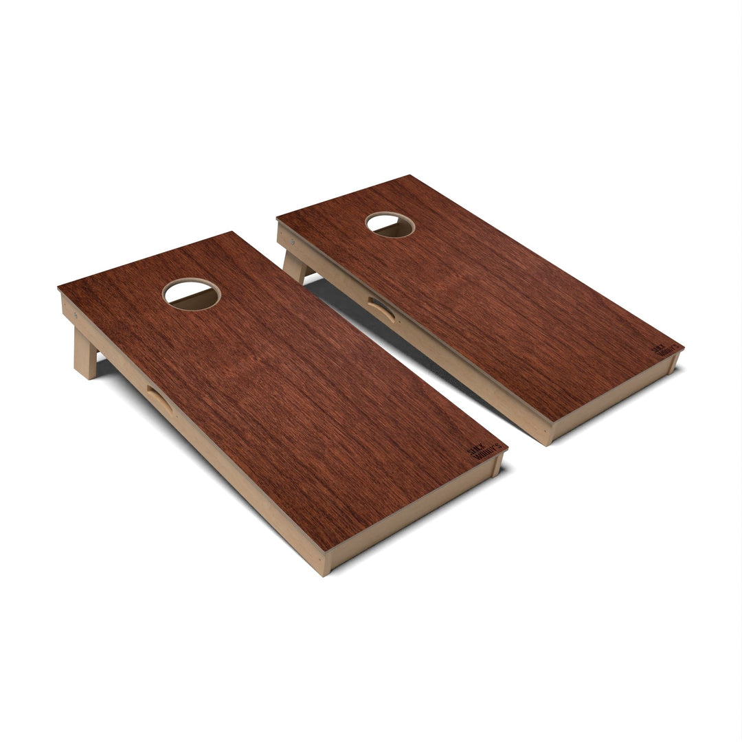 Slick Woody's Cornhole Co. Cornhole Board Antique Cherry Natural Wood Cornhole Boards - Professional Signature