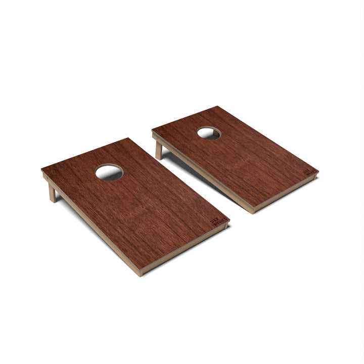 Slick Woody's Cornhole Co. Cornhole Board Antique Cherry Natural Wood Cornhole Boards - Tailgate