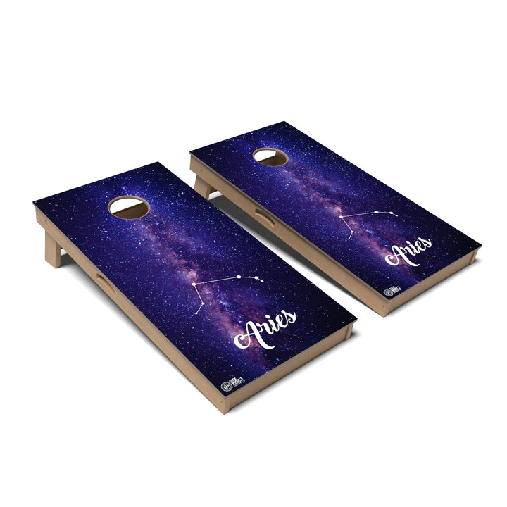 Slick Woody's Cornhole Co. Cornhole Board Aries Zodiac Cornhole Boards - Professional Signature