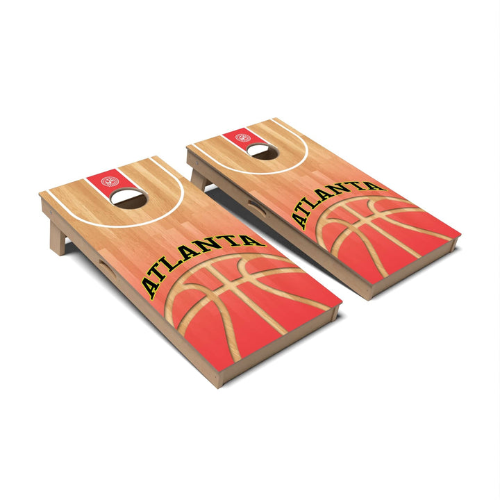 Slick Woody's Cornhole Co. Cornhole Board Basketball Atlanta Cornhole Boards - Professional Signature